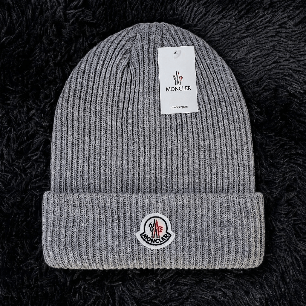 Moncler Wool Logo Patch Beanie