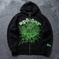 Sp5der x Cash App Web Full Zip Hoodie