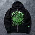 Sp5der x Cash App Web Full Zip Hoodie