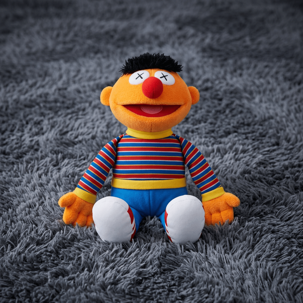 KAWS x Uniqlo Sesame Street Plush Toy