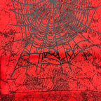 Sp5der Red Web Graphic Hoodie