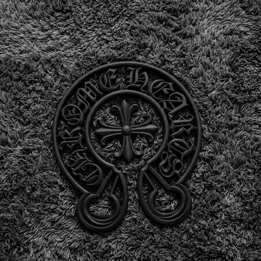 Chrome Hearts Horseshoe Floral Cross Wall Plaque