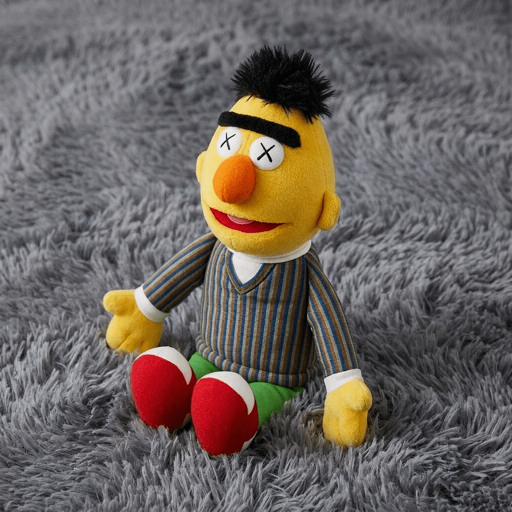 KAWS x Uniqlo Sesame Street Plush Toy