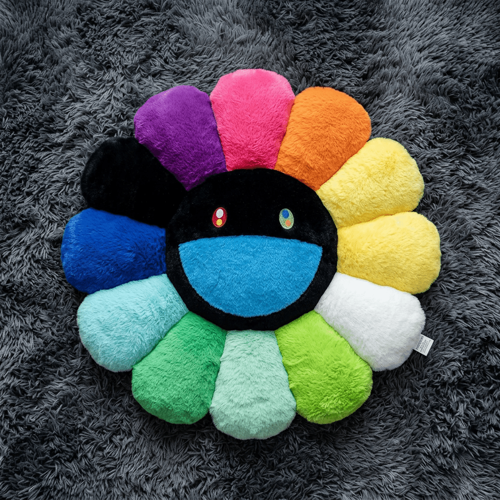 Takashi Murakami Flower Plush Pillow