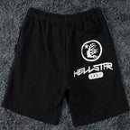 Hellstar Classic Flame Graphic Sweat Shorts