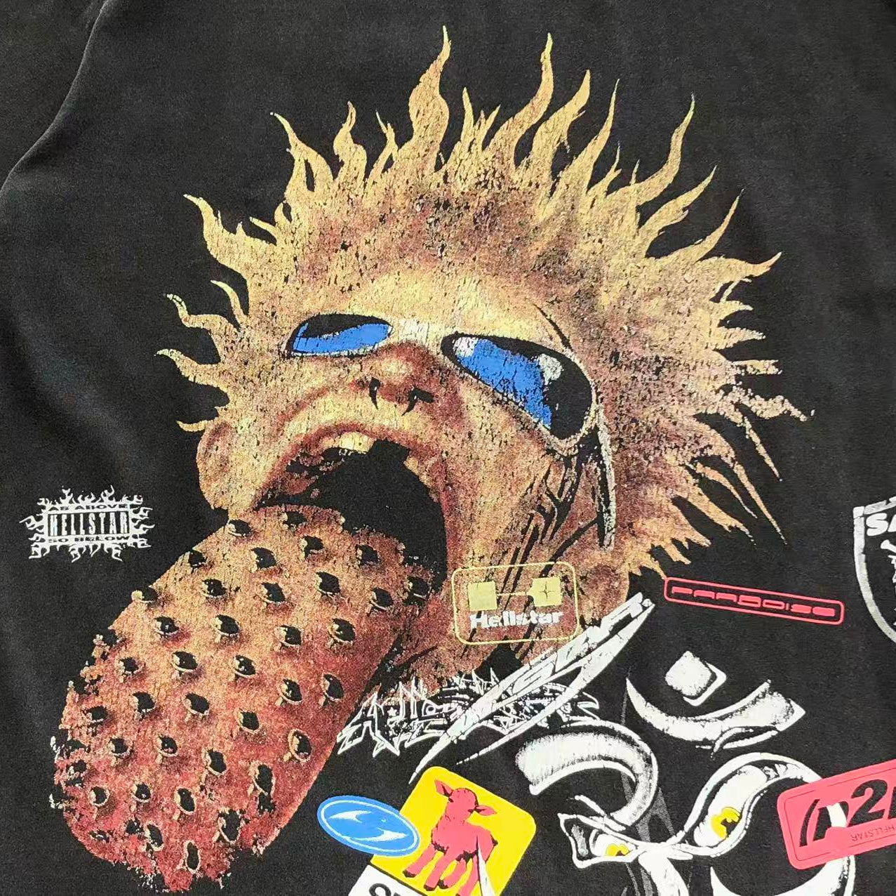 Hellstar Flame Face Graphic T-Shirt