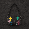Chrome Hearts Multicolor Cross Patch Leather Purse