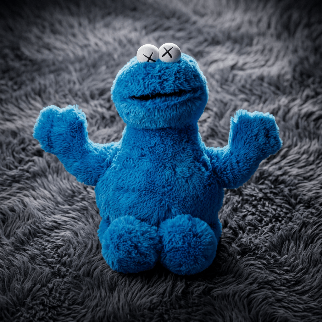 KAWS x Uniqlo Sesame Street Plush Toy