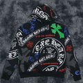 Chrome Hearts Multi-Color Cemetery Cross Hoodie