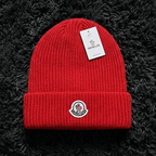 Moncler Wool Logo Patch Beanie