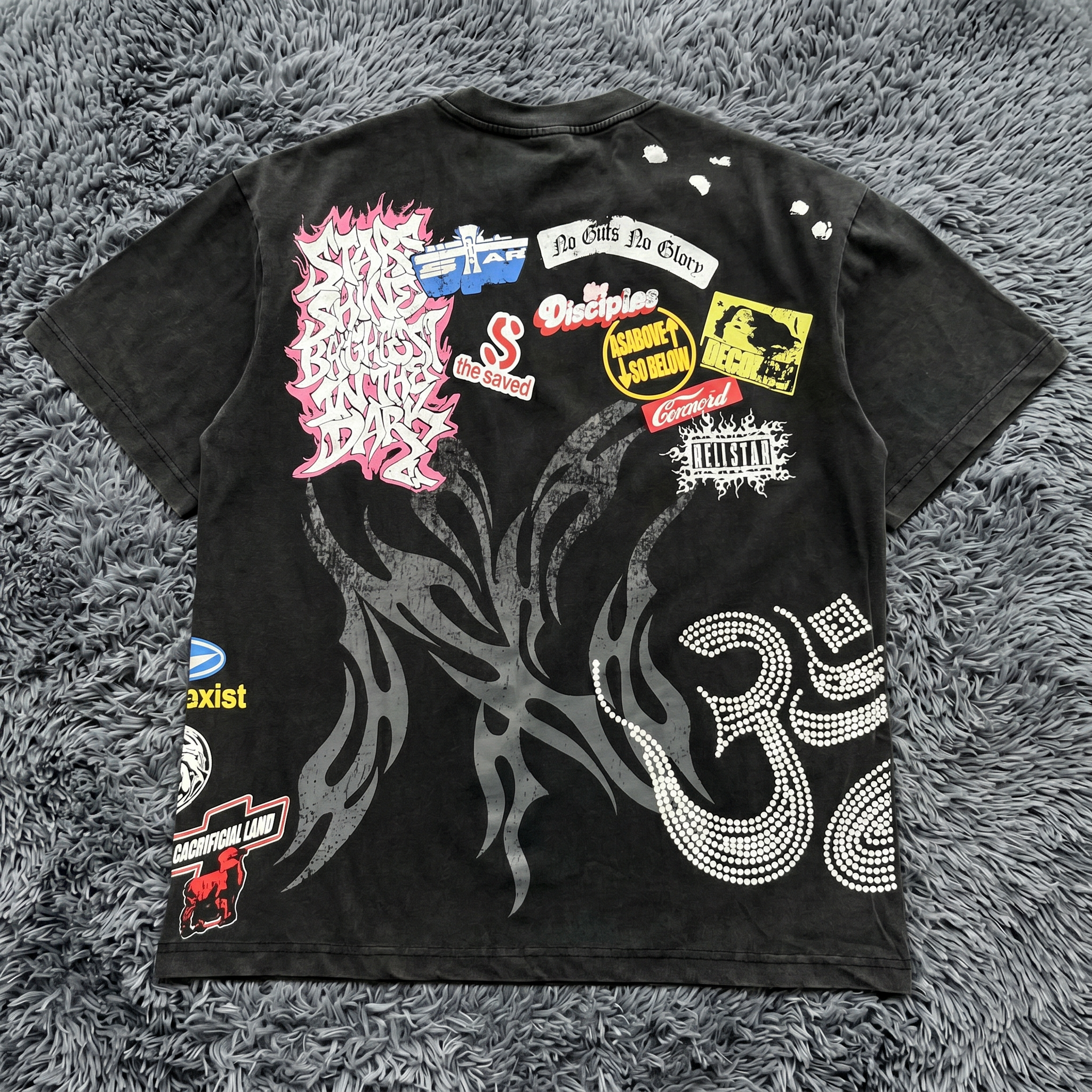 Hellstar Flame Face Graphic T-Shirt