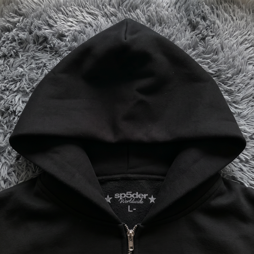 Sp5der x Cash App Web Full Zip Hoodie