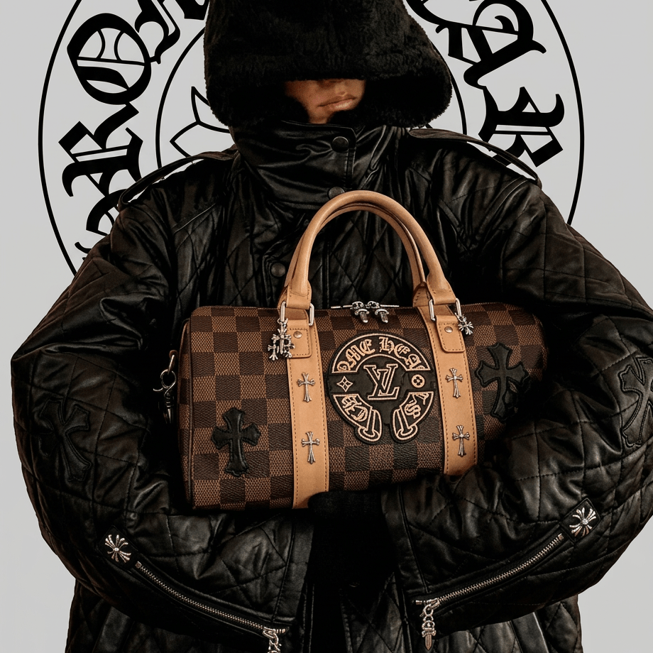 Louis Vuitton x Chrome Hearts Custom Keepall 50