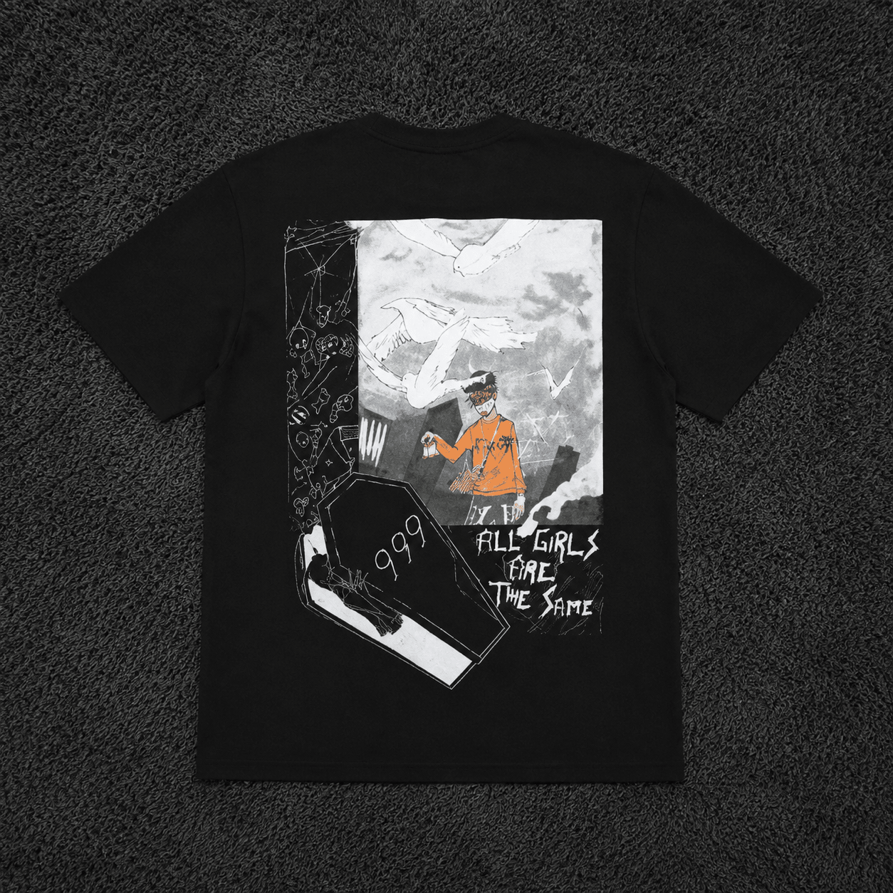 Juice WRLD Revenge Black Graphic Tee | All Girls Are The Same Shirt