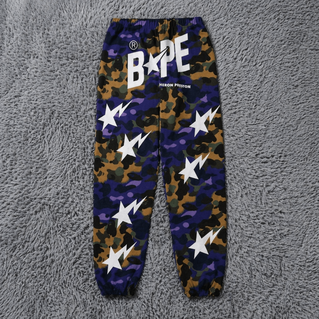 BAPE x Heron Preston Mix Camo Sweatpants