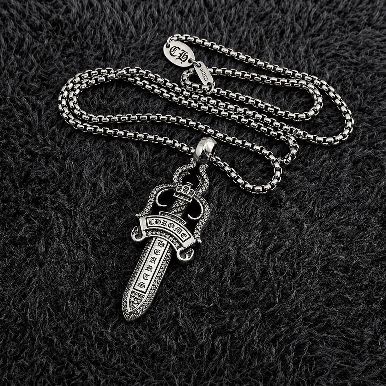 Chrome Hearts Dagger Pendant Necklace