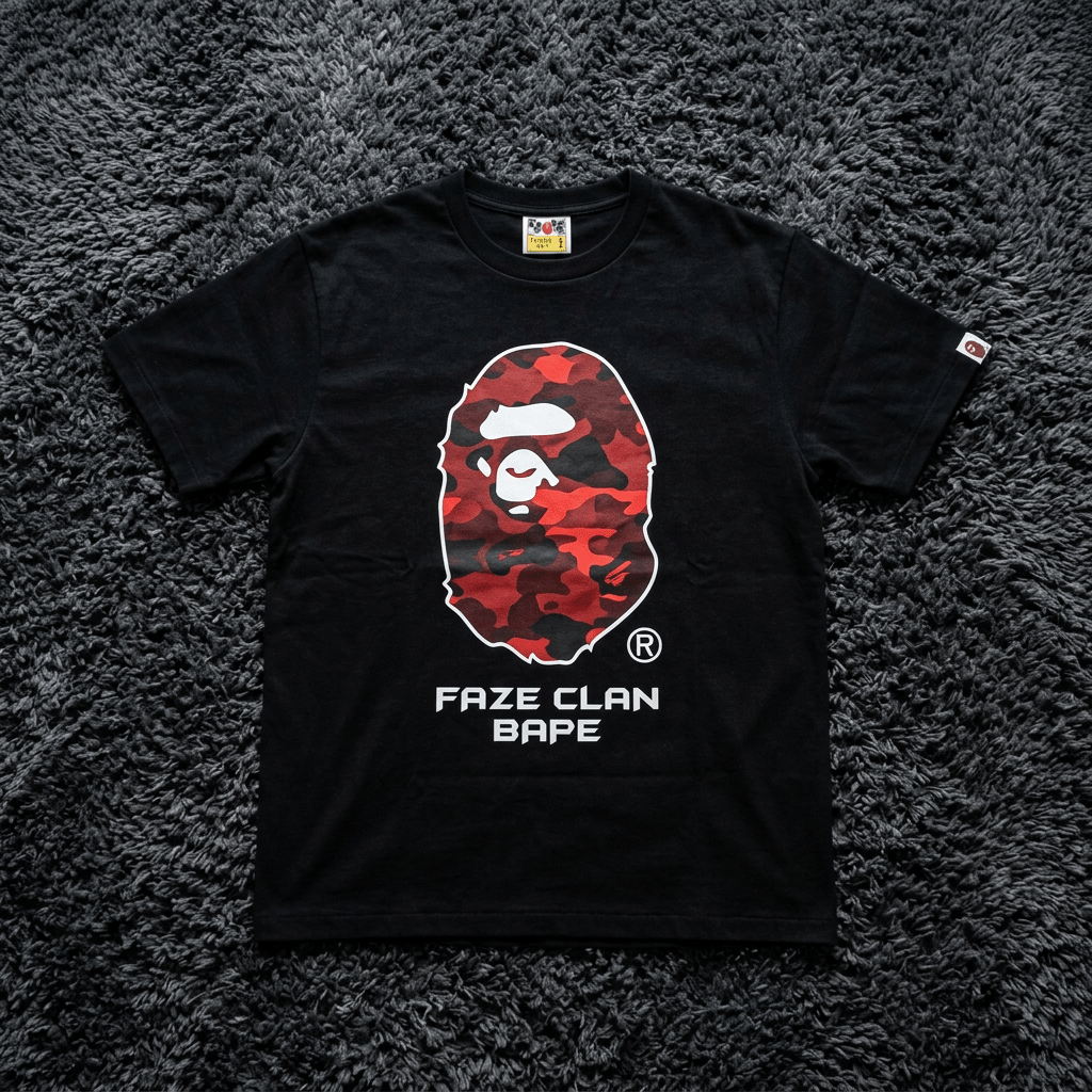 BAPE x FaZe Clan Camo Ape Head Tee