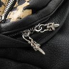 Chrome Hearts Leather Cross Backpack