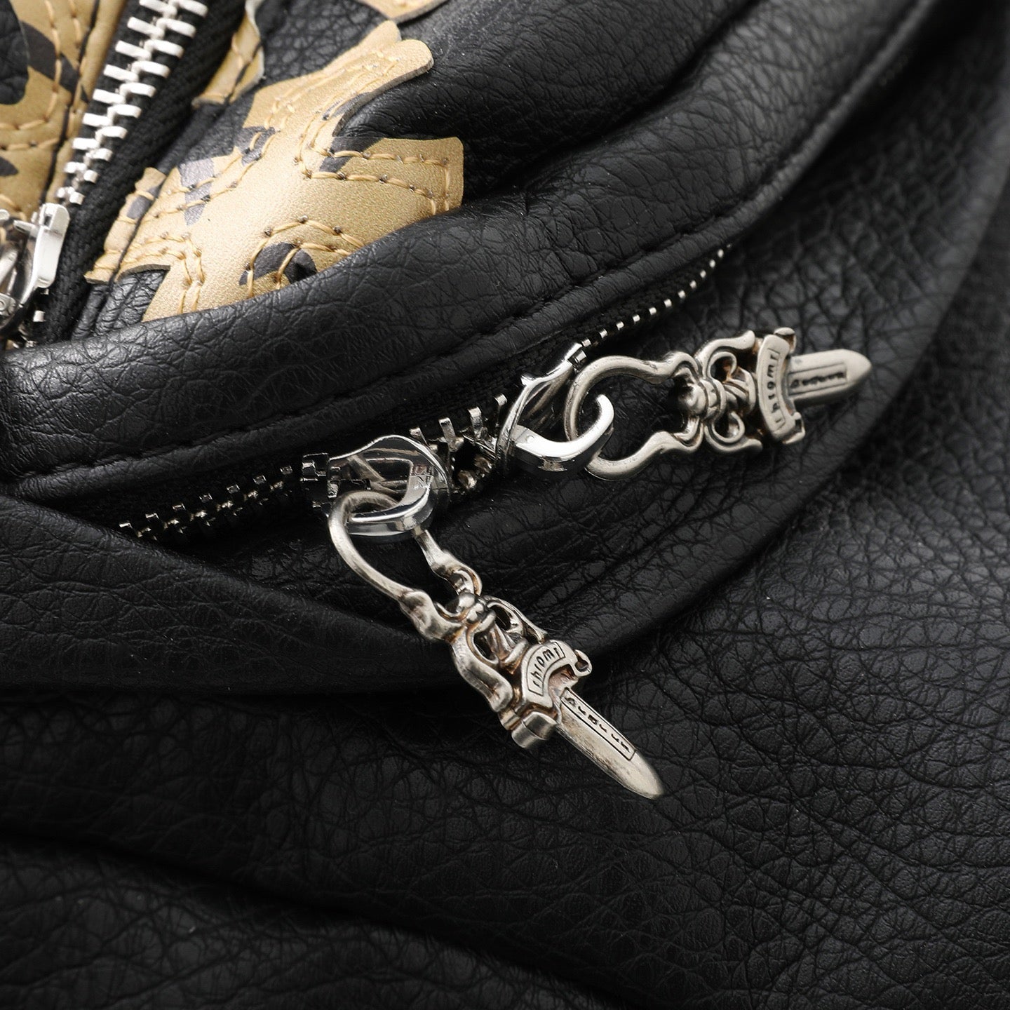 Chrome Hearts Leather Cross Backpack