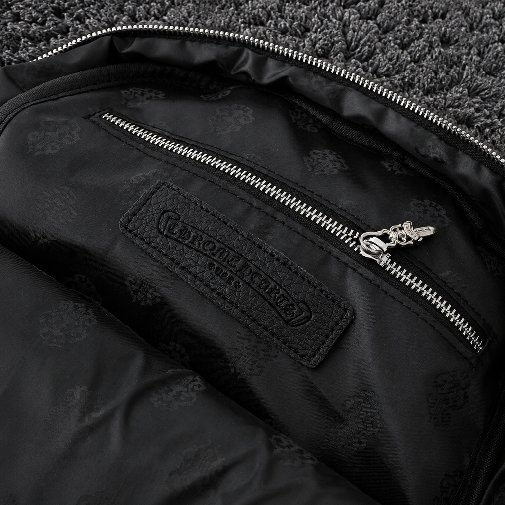 Chrome Hearts Leather Cross Backpack