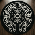 Chrome Hearts Horseshoe Floral Cross Round Rug