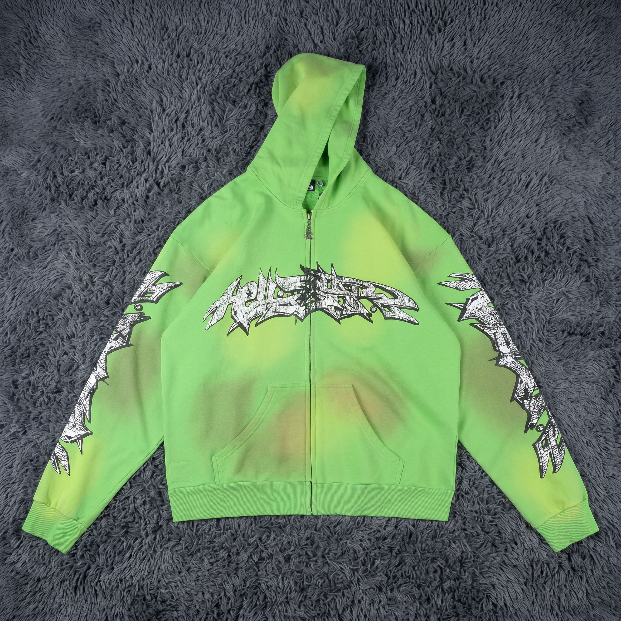 Hellstar Green Graffiti Jacket