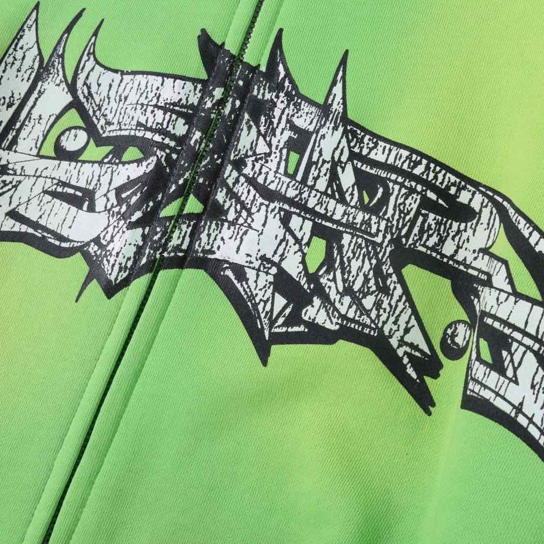 Hellstar Green Graffiti Jacket
