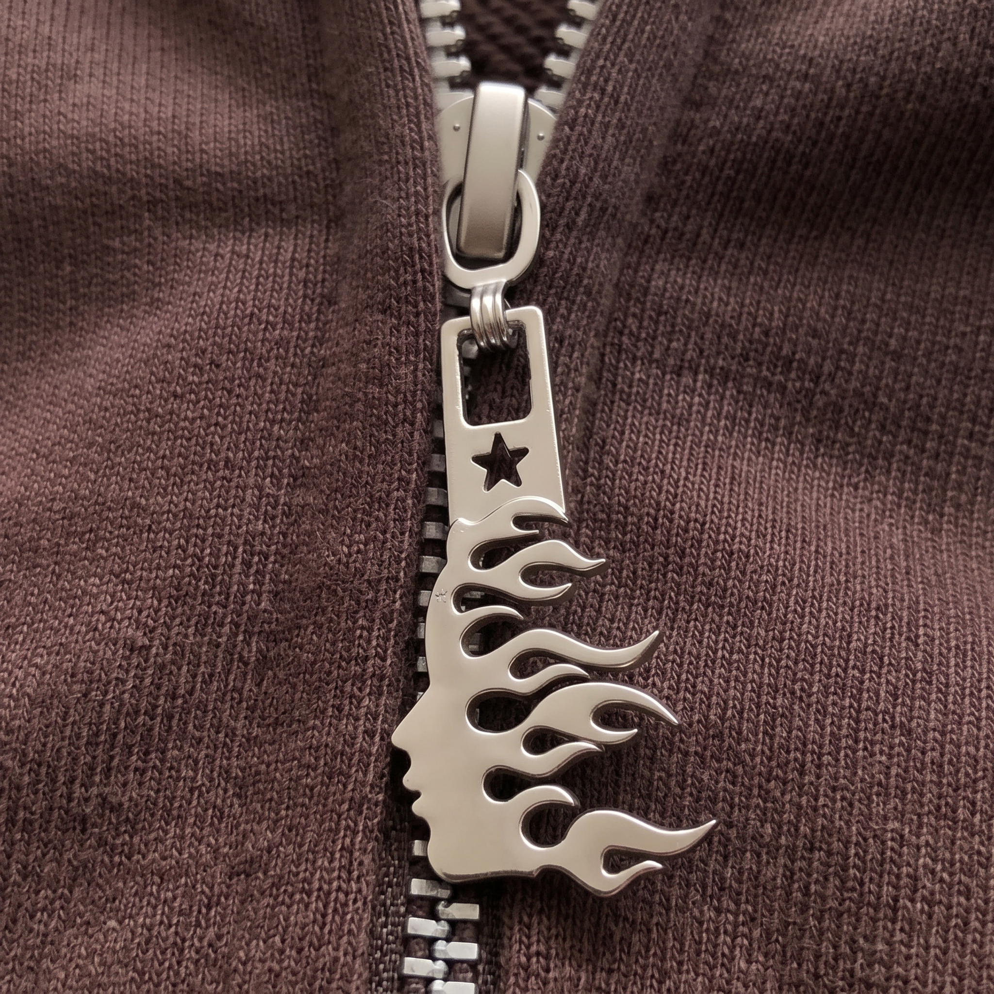 Hellstar Premium Brown Full Zip Hoodie