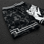 BAPE Grey Camo Athletic Shorts